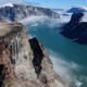 Scenery at the coastline just northeast of the Barnes Ice Cap. Image: Gifford Miller